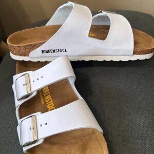 Birkenstock Arizona White Sandals – Size 42 (US Men's 9 )